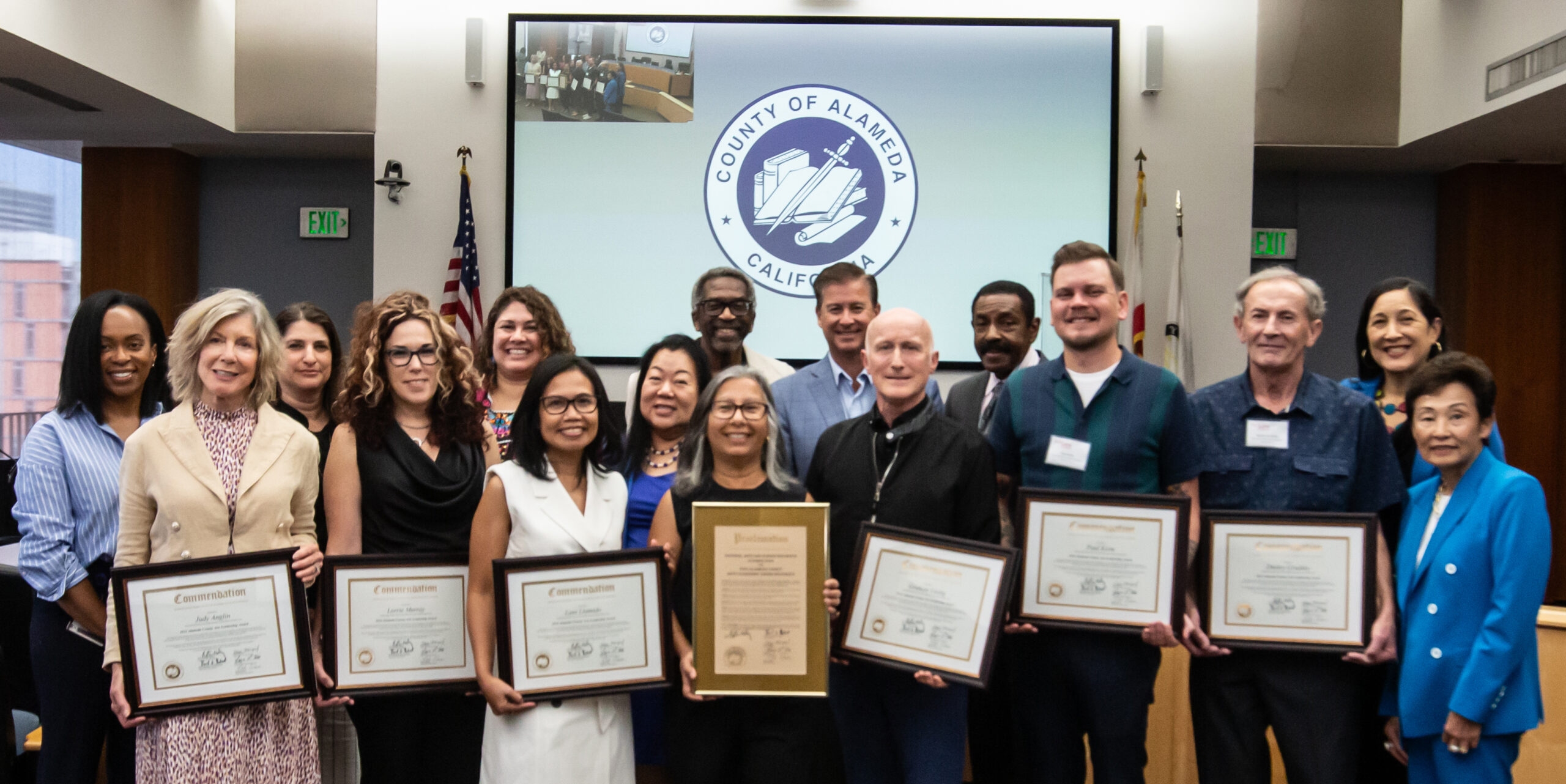 Zoom Screenshot of Arts Leadership Awards Recipients